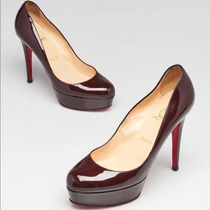 Christian Louboutin Plum Patent Leather Bianca